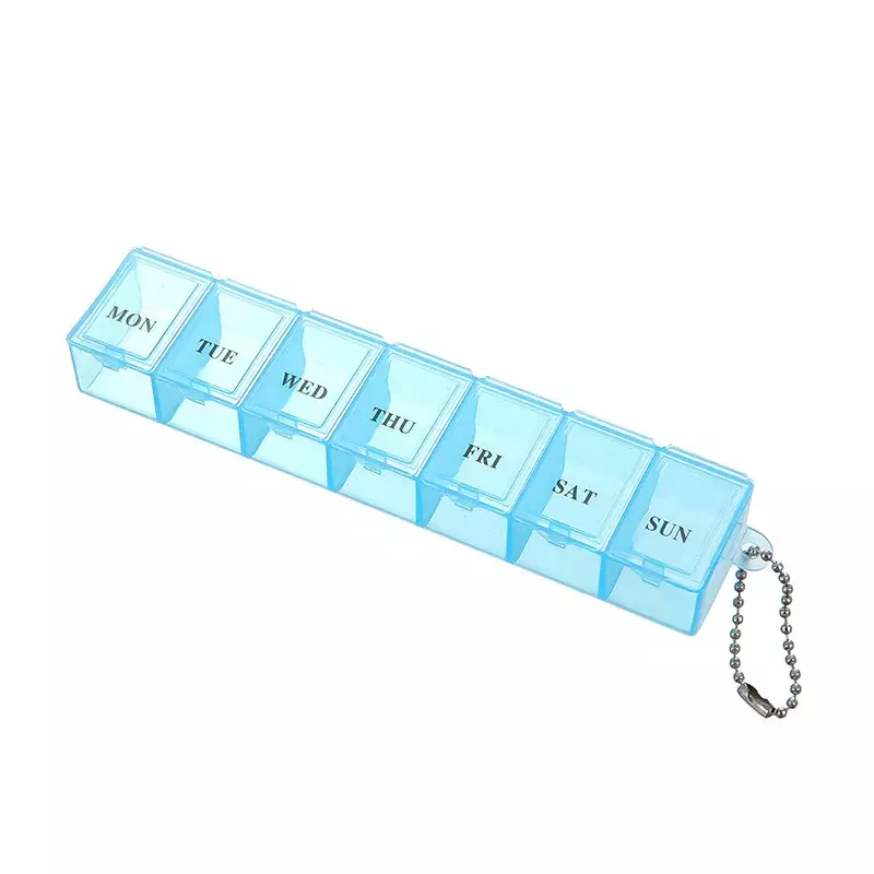 7 Days Pill Medicine Box Weekly Tablet Holder Storage Organizer Container Case Pill Box Splitters 3 Colors Pill Case Organizer