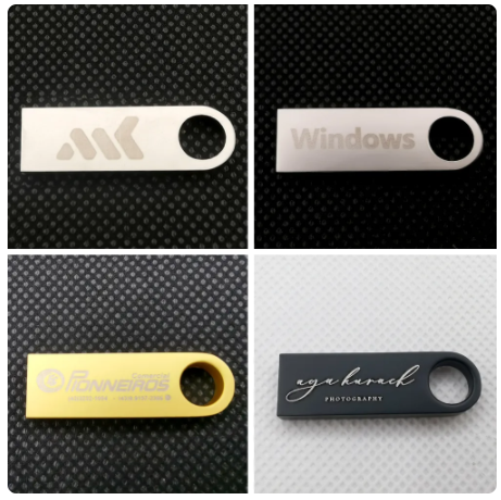 Metal USB Flash Drive, Pendrive, Memory Stick, Thumb Drive, Presentes, 256GB, 128GB, 16GB, 32GB, 64GB, 10Pcs Pack