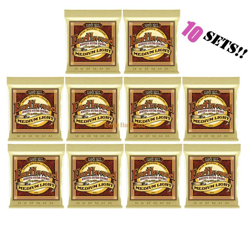 10 Set/Pack Acoustic Guitar Strings Earthwood 80/20 Bronze （.010-.050） 2006 2003 2004 2008 Guitar Accessory Free Shipping