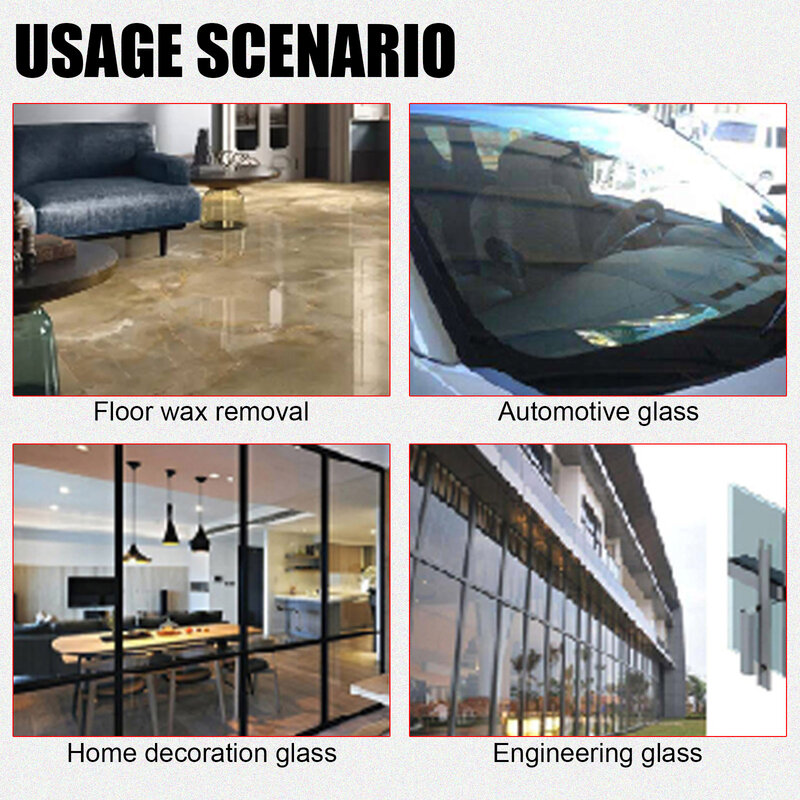 Cerium Oxide Glass Polishing Powder Kit para Auto, Windows Car Scratch Remover Kit de polimento de vidro Ferramenta de reparo de arranhões 50g