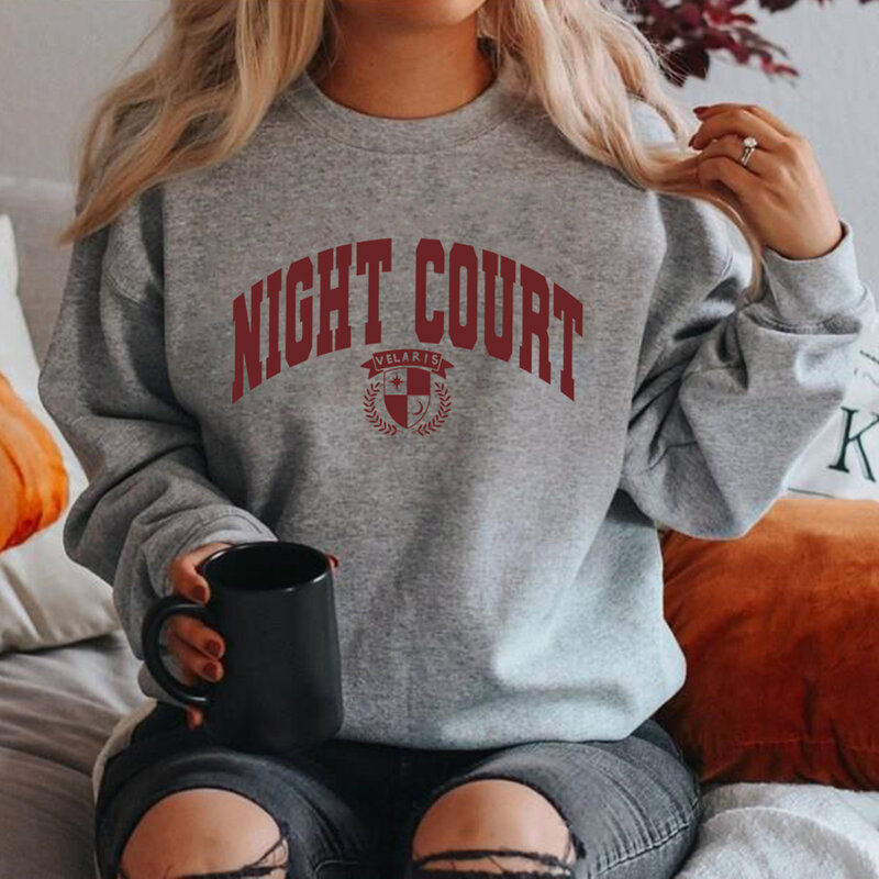 The Night Court Sweatshirt Velaris Sweatshirts ACOTAR Hoodie Women Clothes City of Starlight Sweater SJM Merch Pullover Tops