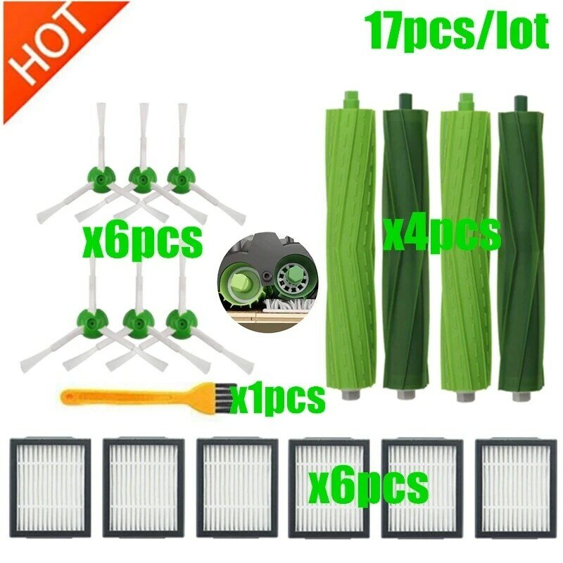 for IRobot Roomba I7 E5 E6 I3 Vacuum Cleaner Accessories I Series Replenishment Kit Roller Brushes Replacement Parts