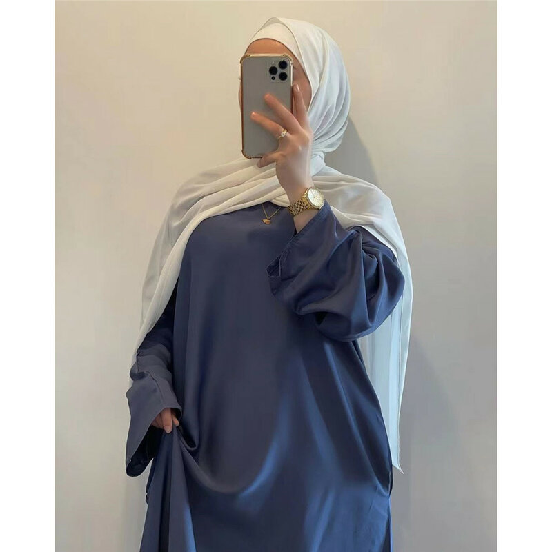 Eid Mubarak Abaya musulmán para mujer, vestido largo suelto, Túnica árabe de Turquía, Kaftan islámico para fiesta Eid, Dubai, vestido saudí, Marruecos, Jalabiya