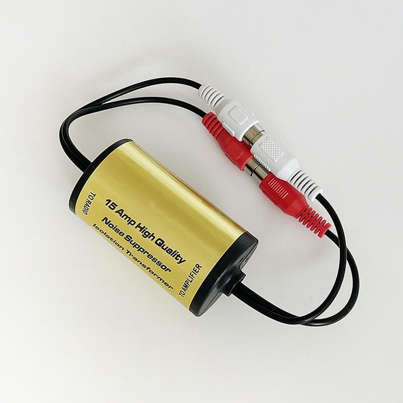차량용 RCA 오디오 노이즈 필터, 오디오 스피커 노이즈 감소, 노이즈 억제기, 절연 변압기, 1 개