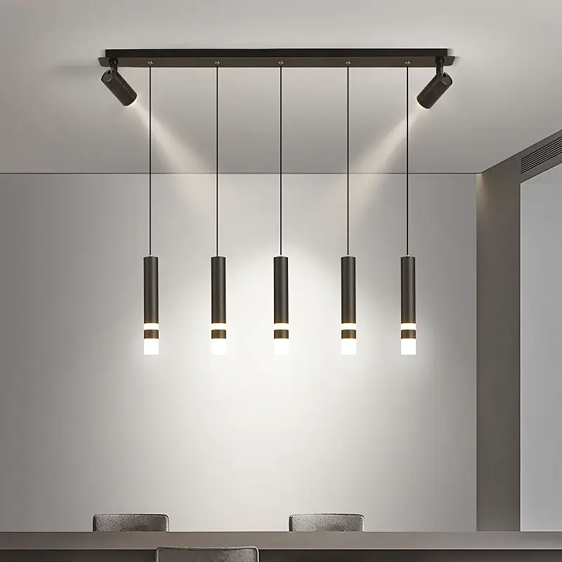 Plafonnier Led suspendu au design minimaliste moderne, luminaire décoratif d'intérieur, idéal pour une salle à manger, un Bar, une caisse enregistreuse ou une Table à manger