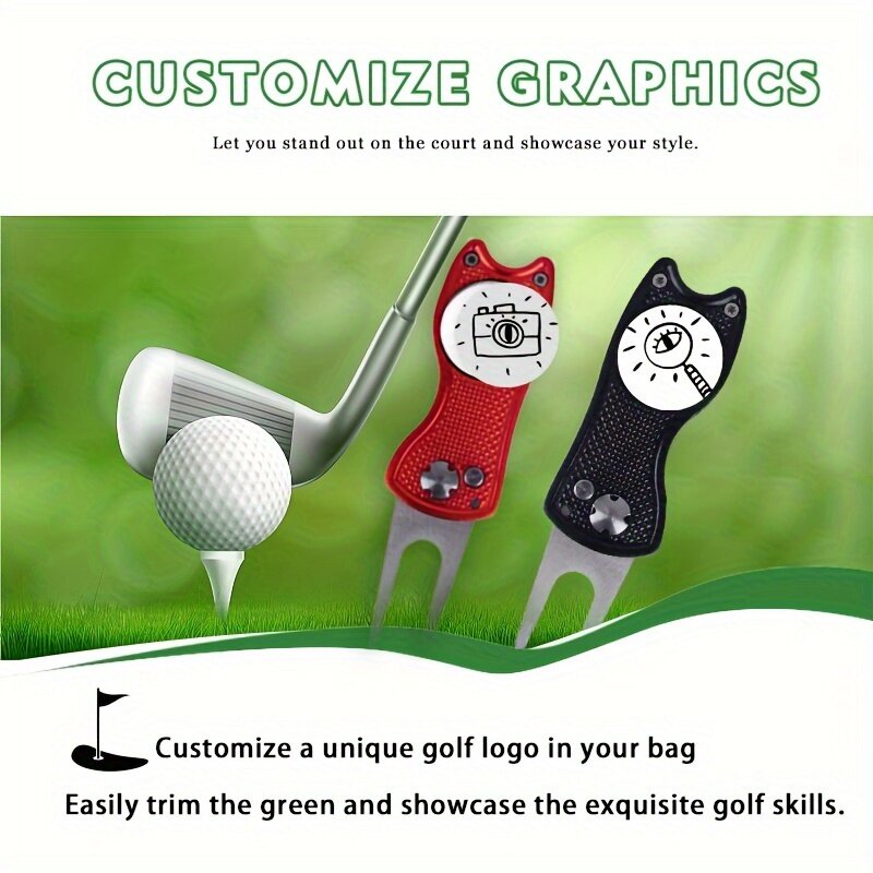 磁気金属ゴルフボール,ロゴ,フレンチ機器,コミックボール,ヴィンテージゴルフボール,帽子クリップセット,完璧なゴルフ,25mm