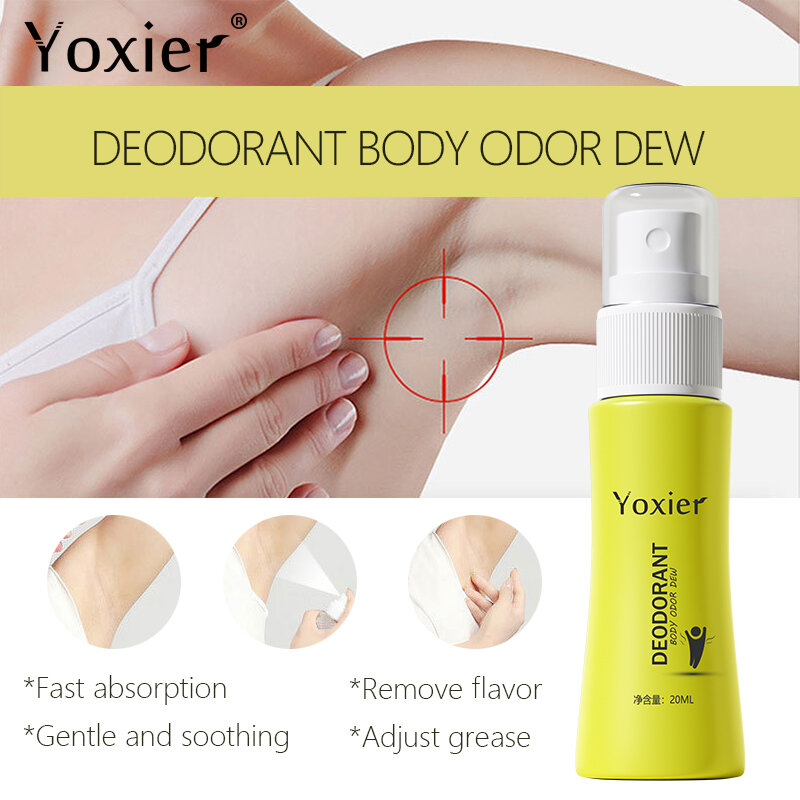 Desodorante natural spray perfume remover corpo odor anti transpiração desodorante soro fragrância persistente cuidados com a pele portátil 20ml