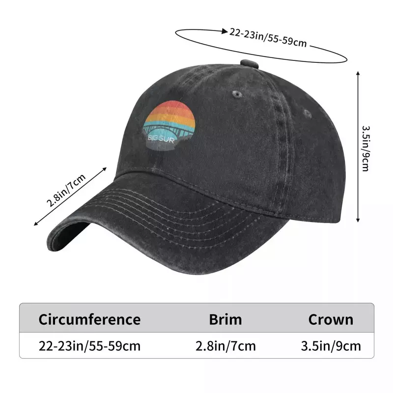 Chapeau de cowboy Big Sur pour hommes et femmes, protection UV solaire, casquette de balle, sortie de plage, golf, 2024