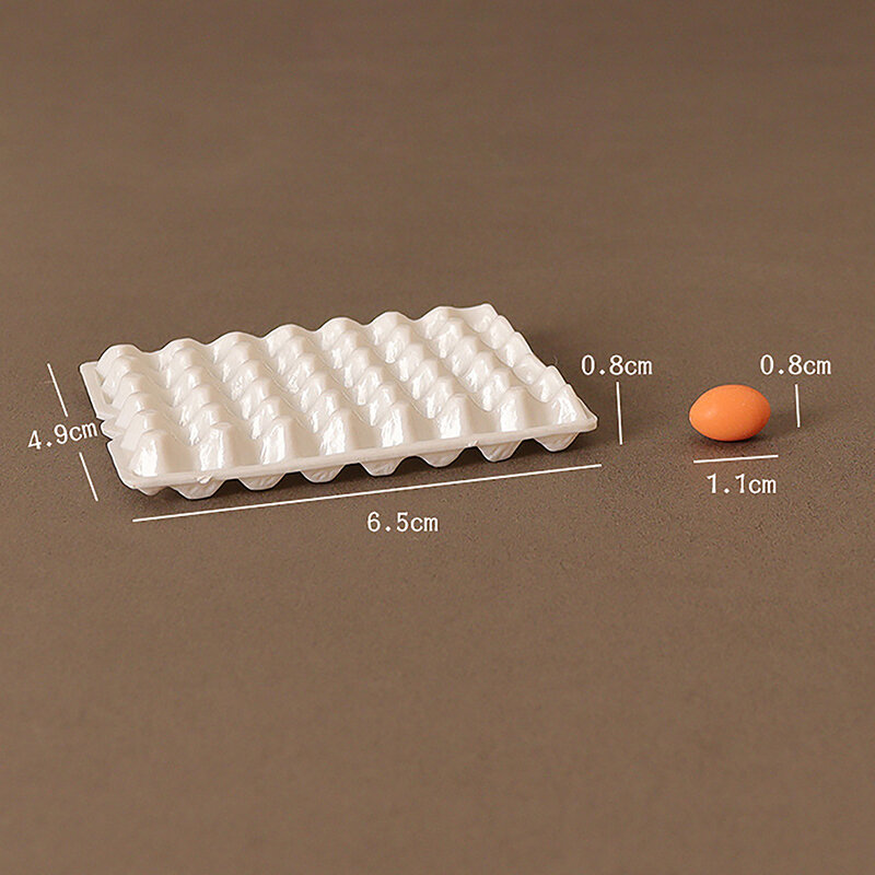 1 шт. миниатюрный поднос для яиц для кукольного домика, ролевая кухонная утварь