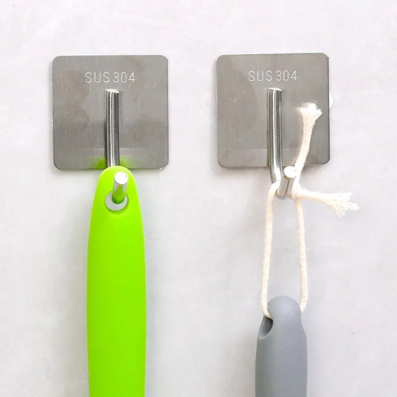 Ganchos autoadhesivos para almacenamiento de llaves, colgador montado en la pared, para el hogar, cocina y baño, 1/6 piezas