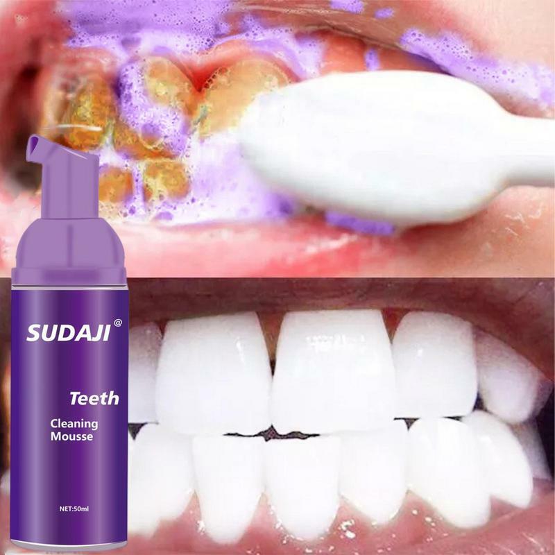 Dokładne czyszczenie piankowa pasta do zębów do usuwania plam z pasty do zębów 50ml intensywny mus do usuwania plam 3D biały