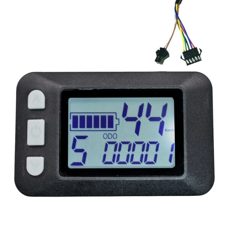 LCD Display Dashboard Meter LCD Screen Sine Wave Controller Electric Bike Meter P9 36V 350W For E-Scooter(SM Plug)