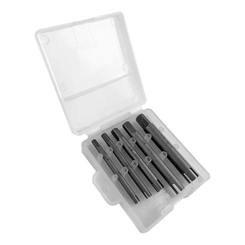 Damaged Head Screws Extractor Set Durable Hardened Steel Construction for Wood Screws Hex Bolts