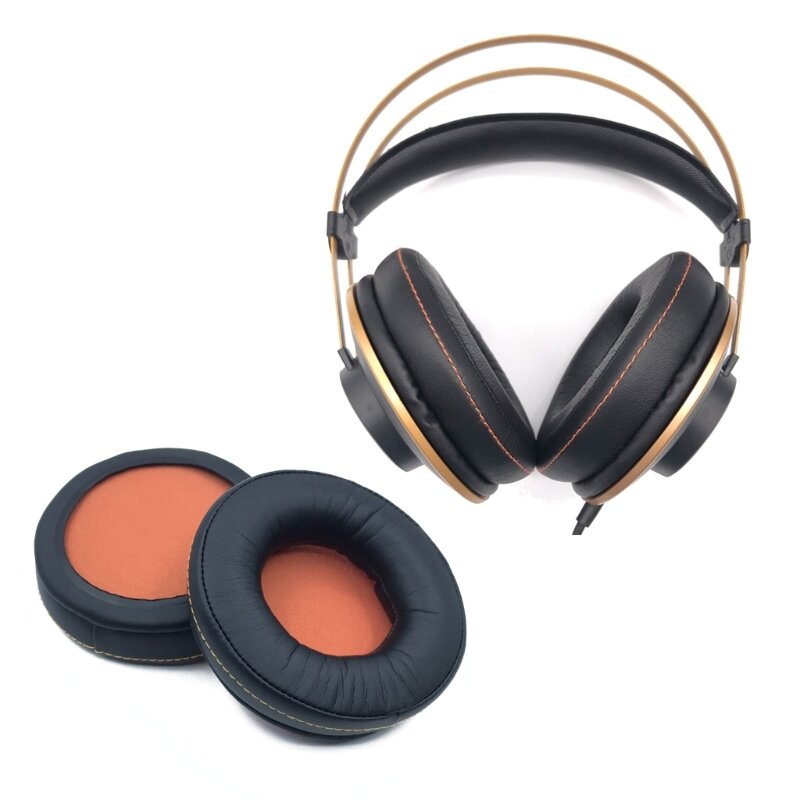 Oreillettes de remplacement en mousse à mémoire de forme, housse de coussin pour casque AKG K52 K72 K92 K240 K242, ensembles de sauna