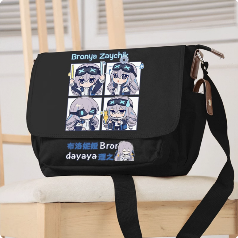 Школьная сумка с рисунком из аниме «Honkai: Star Rail Броня зайчик», модная удобная Студенческая сумка-мессенджер для подростков