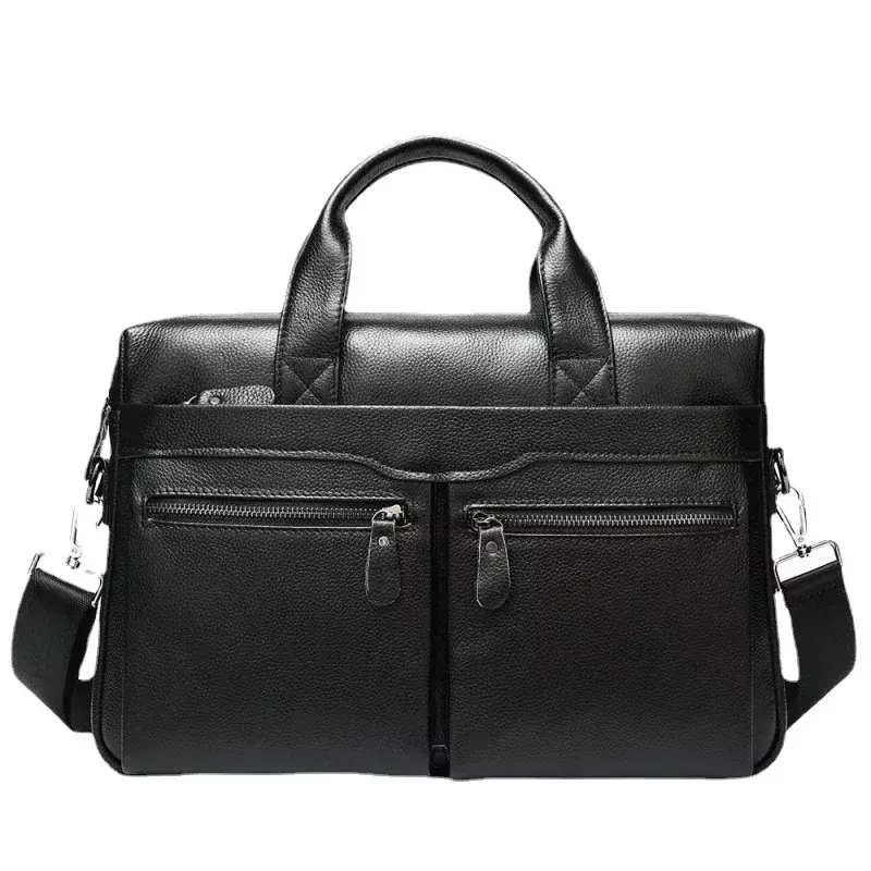 Men Genuine Leather Handbags Business Laptop Bag Travel Briefcases  High Quality Messenger Bags high-capacity Shoulder Bags