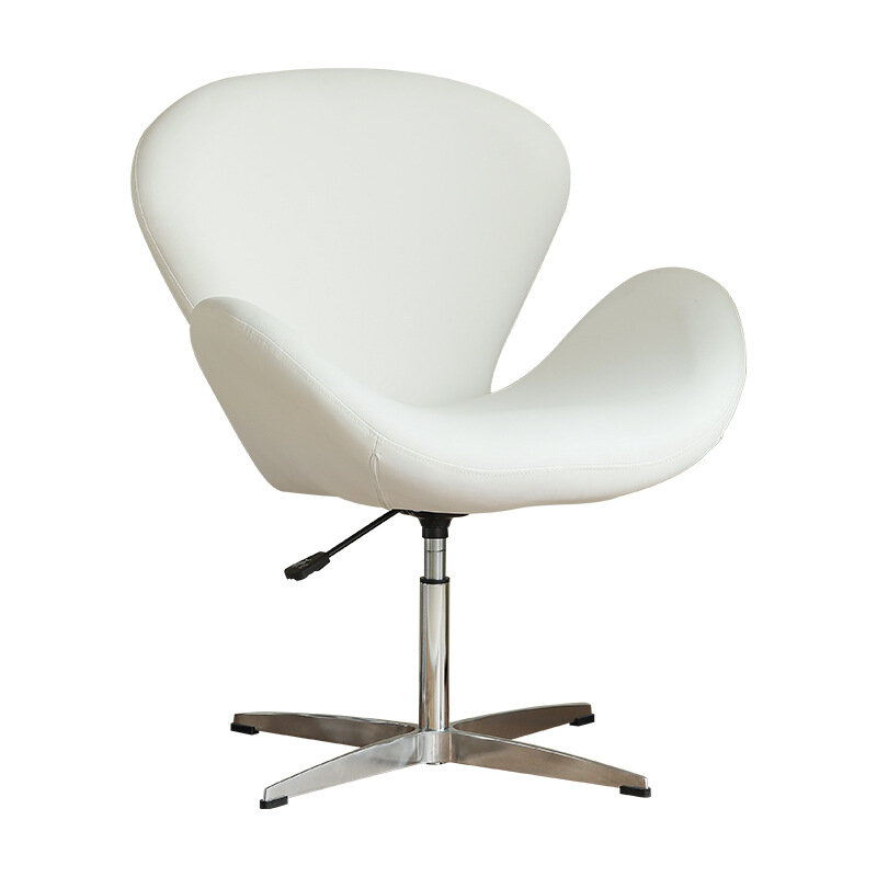 Nordyczny obrotowy jednomiejscowy fotel kanapowy fotel wypoczynkowy cichy kremowy wiatr fotel Swan krzesło biurowe