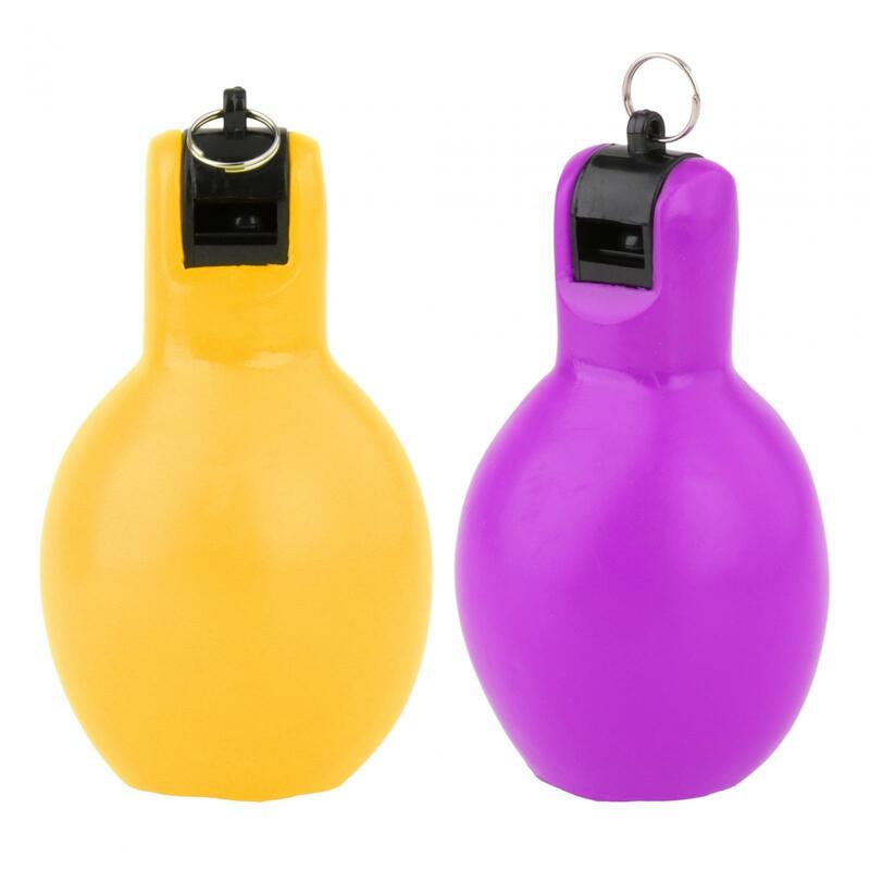 2x Hand Squeeze Whistles Sports Whistle Handheld Manual Coaches Whistle Trainer Whistle for Camping Training Basketball