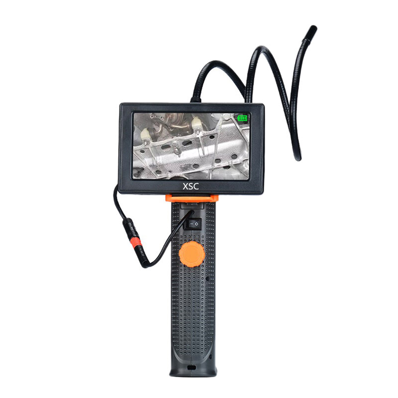 防水内視鏡カメラ,4.3インチ,200cm,産業用ボアスコープ,ビデオ