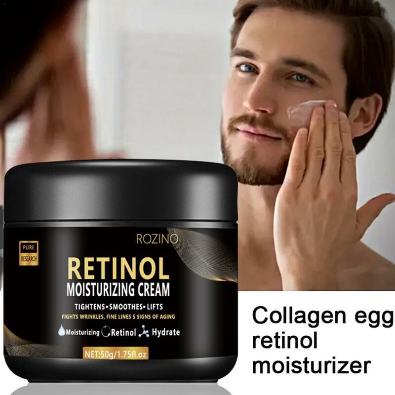Crema Facial para hombres, crema hidratante de Retinol, antiarrugas, antienvejecimiento, loción hidratante para el cuidado de la piel Facial