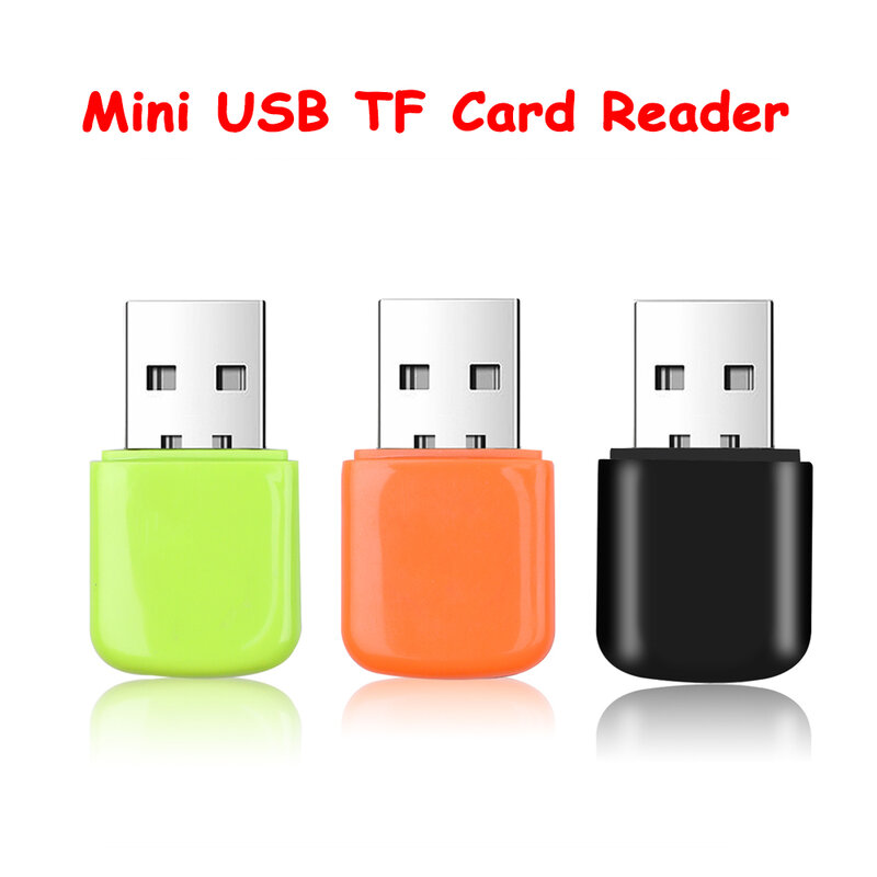 Pembaca Kartu USB 2.0 Ke SD Mini SD TF Adaptor Kartu Memori Mini untuk PC Laptop Aksesori Multi Smart Cardreader Pembaca Kartu