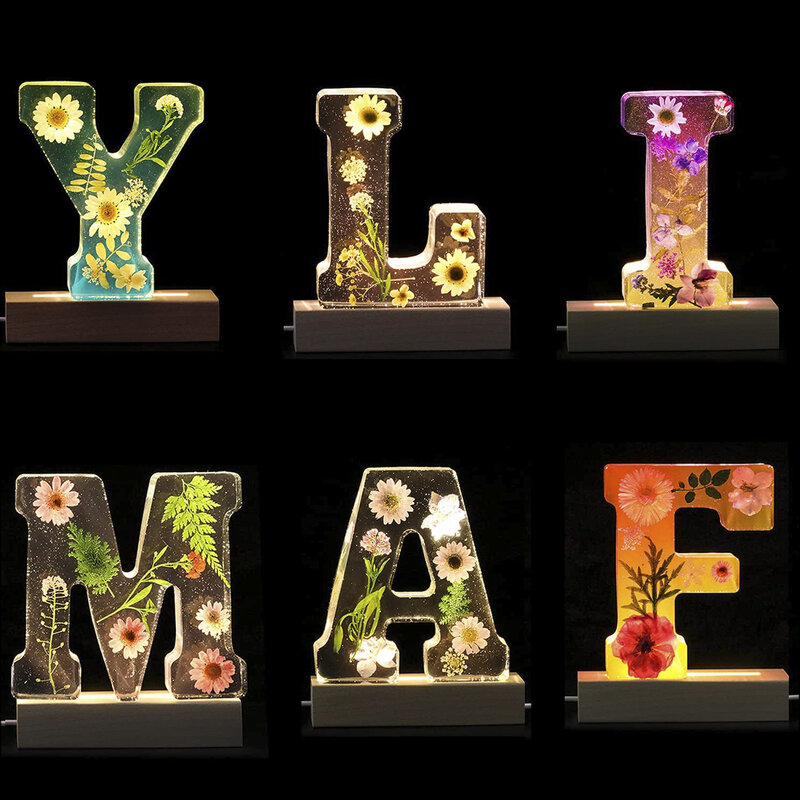 6-calowy alfabet z żywicy epoksydowej silikonowa forma z numerami liter do składania wniosków na przyjęcie urodzinowe dekoracja ślubna forma do odlewania