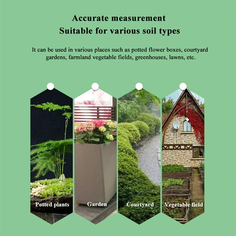 屋外土壌温度計,植物モニター,水分湿度計,庭の自動散水,Tuya検出器,2 4 6個