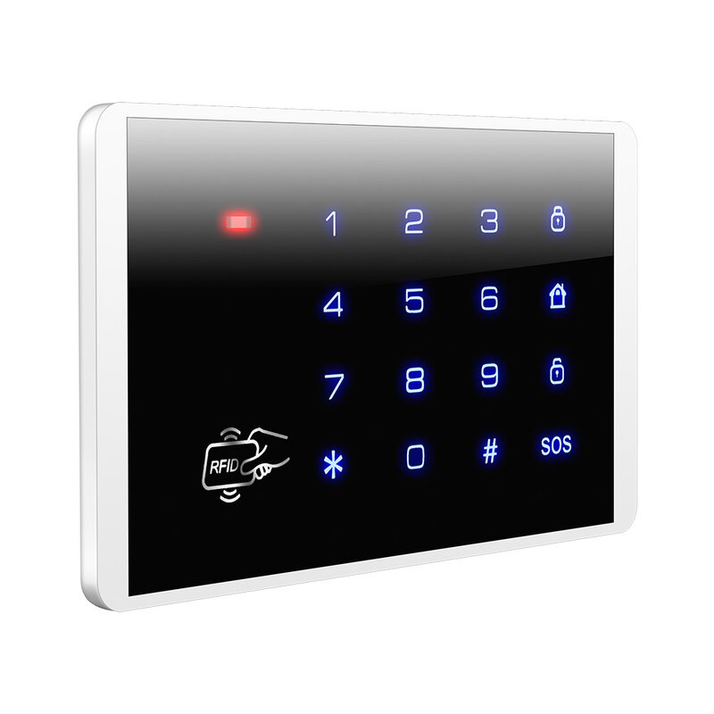 FUERS K16 433MHz اللاسلكية تتفاعل لوحة المفاتيح التي تعمل باللمس لوحة المفاتيح ل G18 W181 W204 K52 PSTN GSM واي فاي نظام إنذار أمان المنزل
