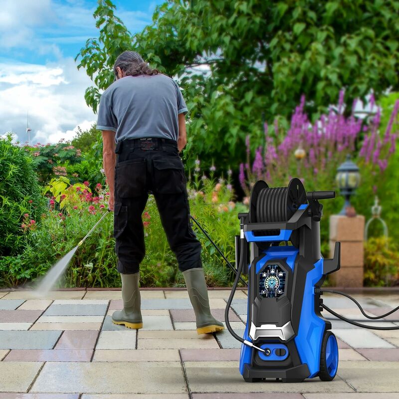 Pecticho Electric Pressure Washer 4200PSI Max 2.8 GPM Power Washer with Smart Control and 3 Levels of Adjustment