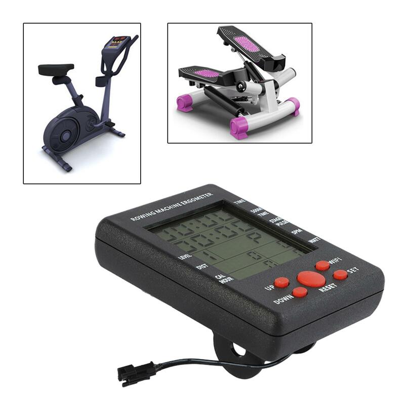 Speedometer Monitor Easy to Install Durable Universal Rowing Machine Counter for Gym Home Indoor Exercise Bike Stationary Bike