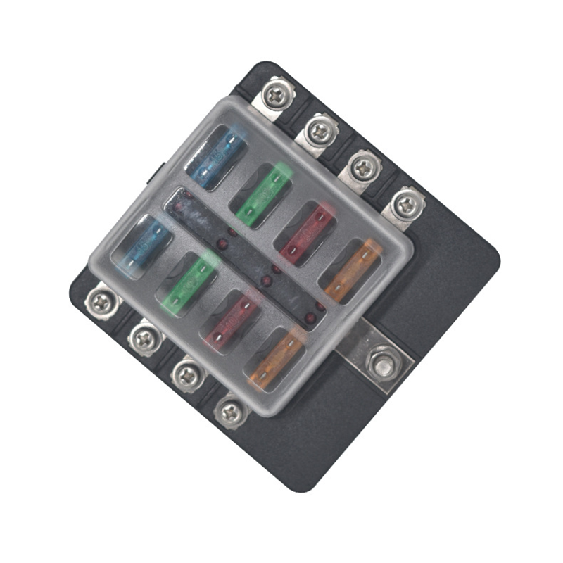 10-Way 8-Way 6-Way Protection Circuit Auto (Car) Blade Fuse Box Holder Block With Light LED