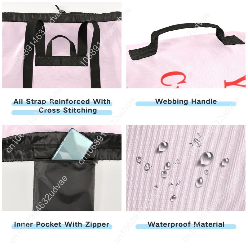 Большой нейлоновый стиральный мешок рюкзак с индивидуальным рисунком, стирка, органайзер для грязной одежды, стирка, сумка на шнурке для дома