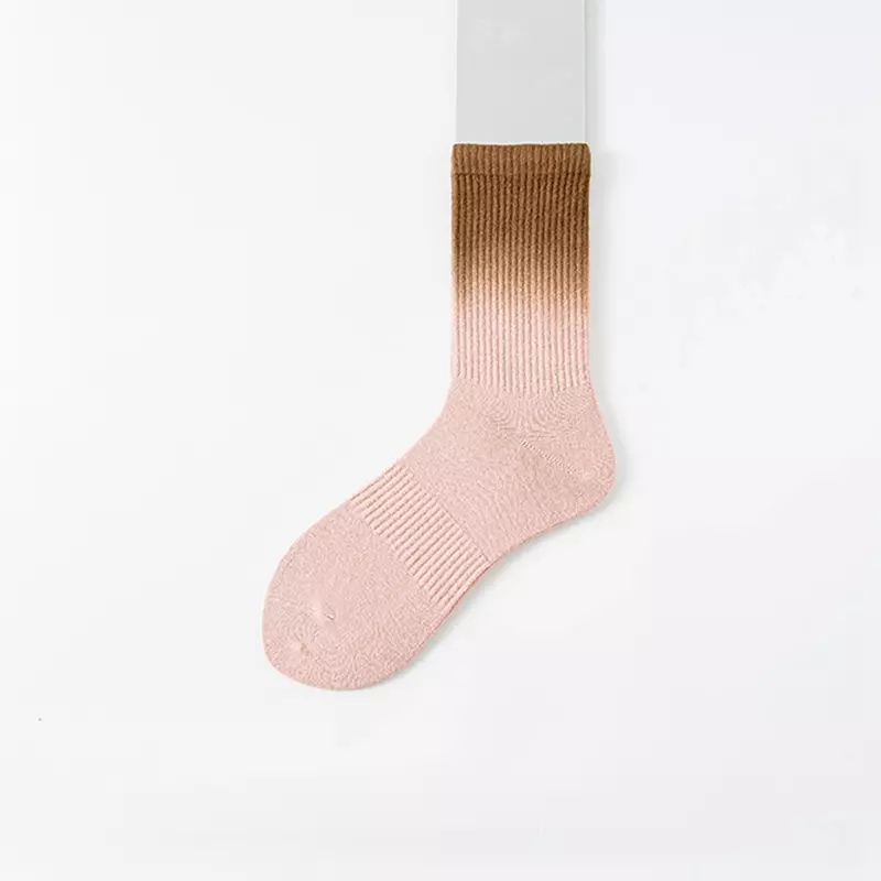 Носки для лесбиянок, длинные белые Средние носки из чесаного хлопка с резиновой лентой для весны и лета
