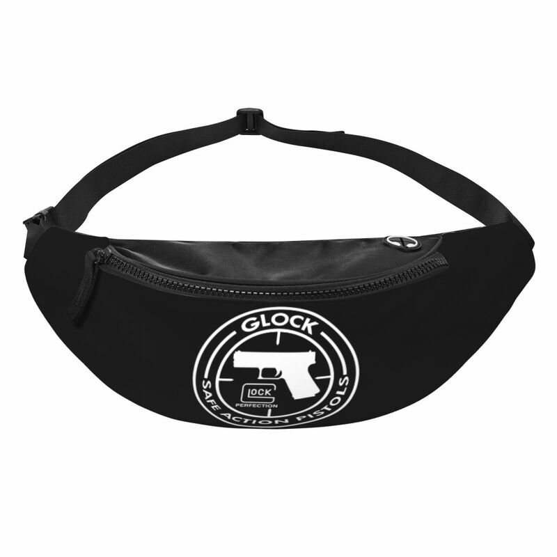 Lässige Glock Gürtel tasche für Radfahren Camping Frauen Männer USA Pistole Pistole Logo Cross body Hüft tasche Telefon Geldbeutel
