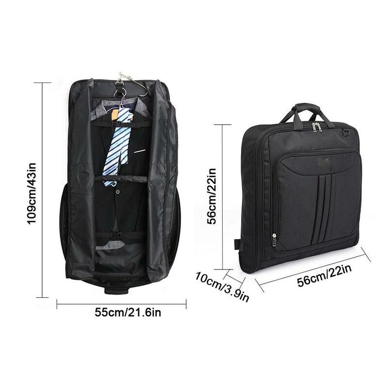 2 в 1 подвесной чемодан, сумки для багажа, деловая дорожная сумка для хранения одежды для мужчин, Пылезащитная Складная портативная сумка для одежды