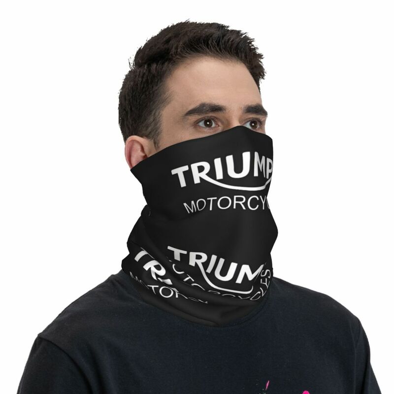 Motorcycle Motocross Bandana Neck Gaiter Printed Triumphs Face Scarf Multi-use Cycling Riding Unisex Adult Windproof