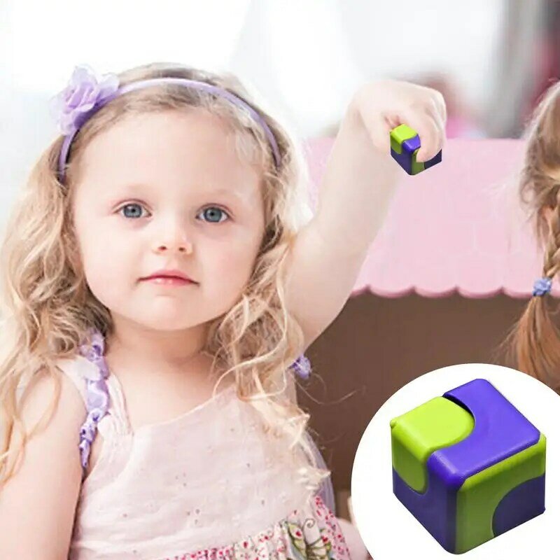 Красочный Спиннер, игрушки для снятия стресса для детей, ручной волшебный куб, Спиннер, настольные игрушки для взрослых с гироскопом