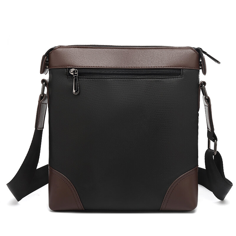 POSO Men Messenger Bag iPad Carrying Case Handbag Tablet Briefcase Oxford Nylon Shoulder Bag Fits 9.7 Inches Ipad