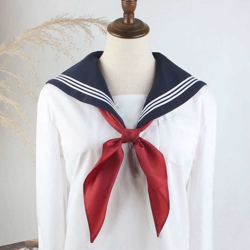 Ribbon Tie Japanese for School Costume Neck Ties JK Bow Tie Sailor Ties Small Bowtie Triangle Scarf