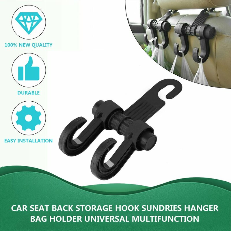 Crochet de rangement portable pour siège arrière de voiture, support de sac SunOfficiHanger, fixation et clip universels multifonctions, le plus récent