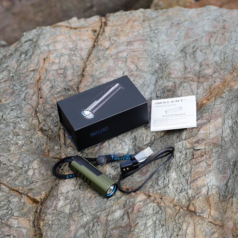Mini torcia IMALENT LD70, torcia a LED Cree XHP70.2 Super luminosa da 4000 lumen, luce ricaricabile per l'escursionismo e il campeggio