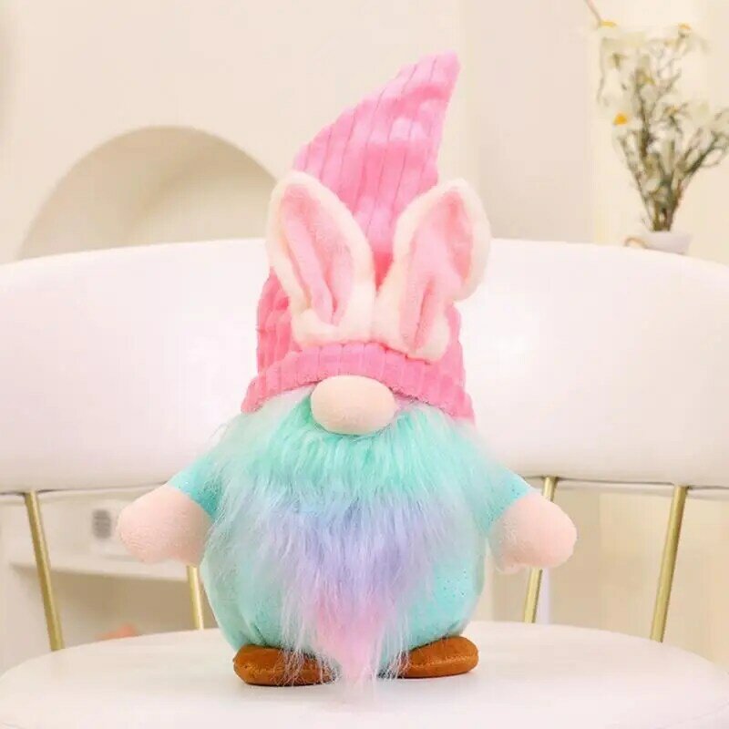 Easter Gnomes Plush Decorative Stuffed Easter Gnomes Cute Easter Decor Collectible Dwaft Dolls For Dining Table Bedside Living