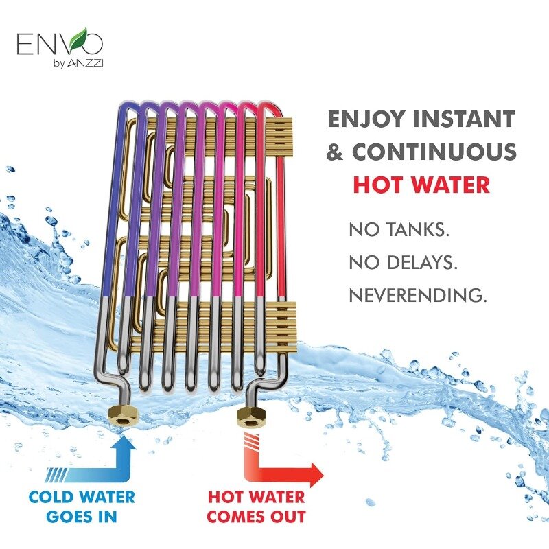 Anzzi elektrischer Durchlauferhitzer 27 kwat 240 Volt sofort heißes Wasser klein genug, um überall zu installieren-für Küchen armatur,
