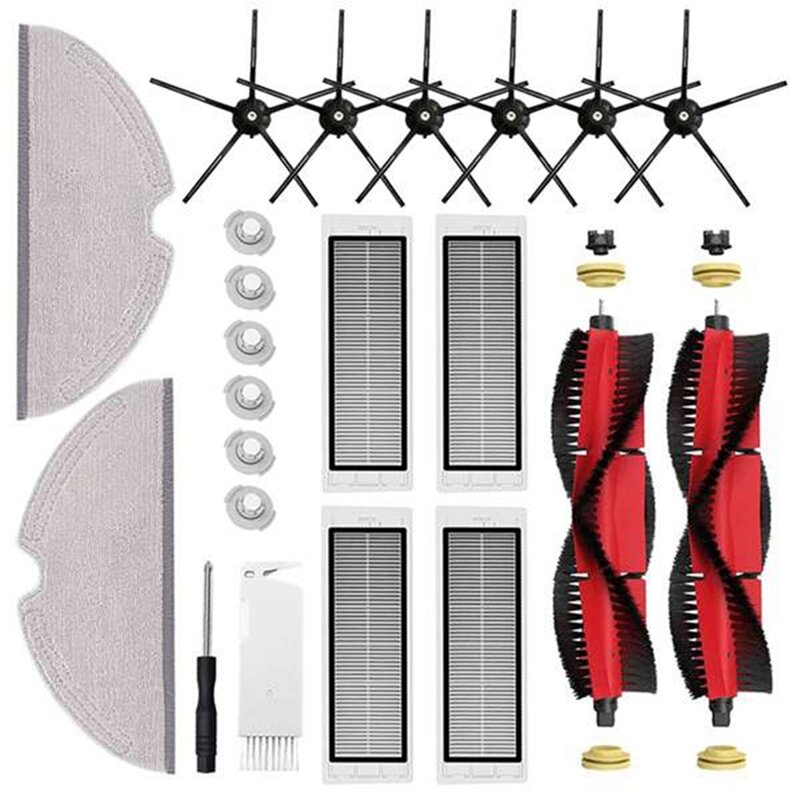 Für xiaomi roborock s5 S502-00 S502-02 s5 max s6 s6 maxv s6 pure e4 e5 roboter ersatzteile hauptseite bürste hepa filter mopp