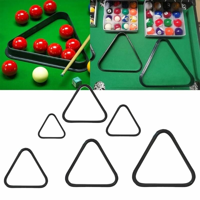 Marco de trípode con forma triangular para jugar, soporte de billar, accesorios de Taco de posicionamiento, marco de bolas de mesa de Snooker