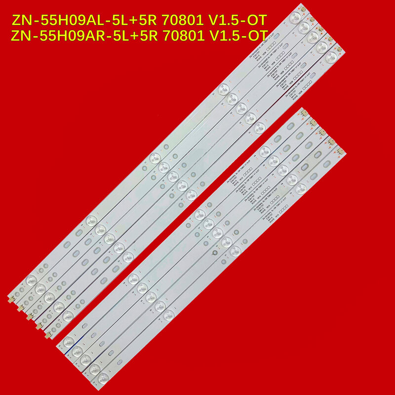 Tira de luces LED, accesorio para UA55PR ZN-55H09AL-5L + 5R 70801 V1.5-OT ZN-55H09AR-5L + 5R 70801 V1.5-OT