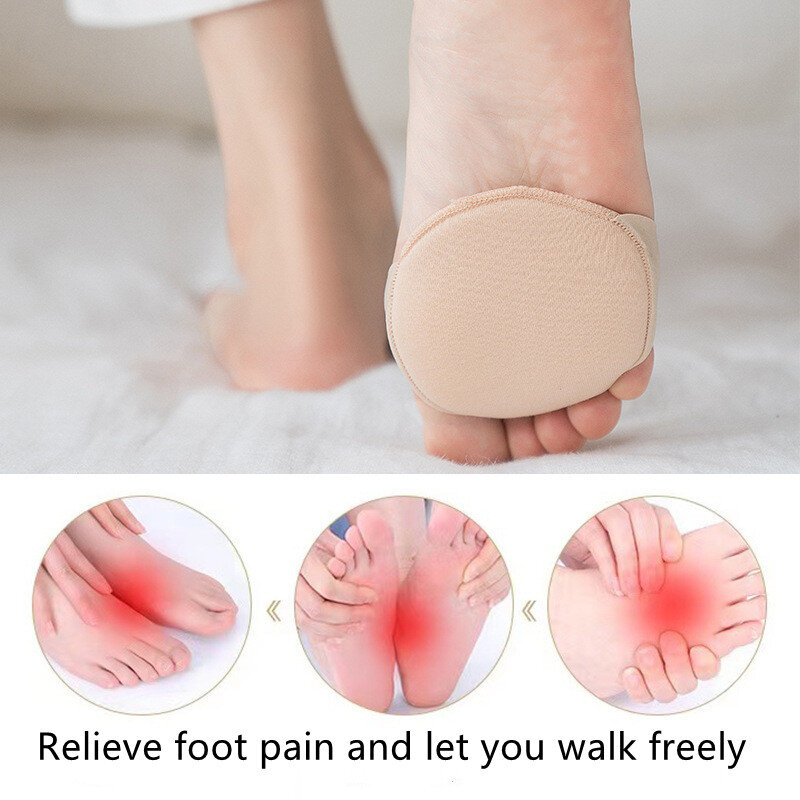 Forefoot Pads Women High Heels Five Toes Half Insoles Calluses Corns Foot Pain Care Absorbs Shock Socks Toe Pad Inserts Cushion