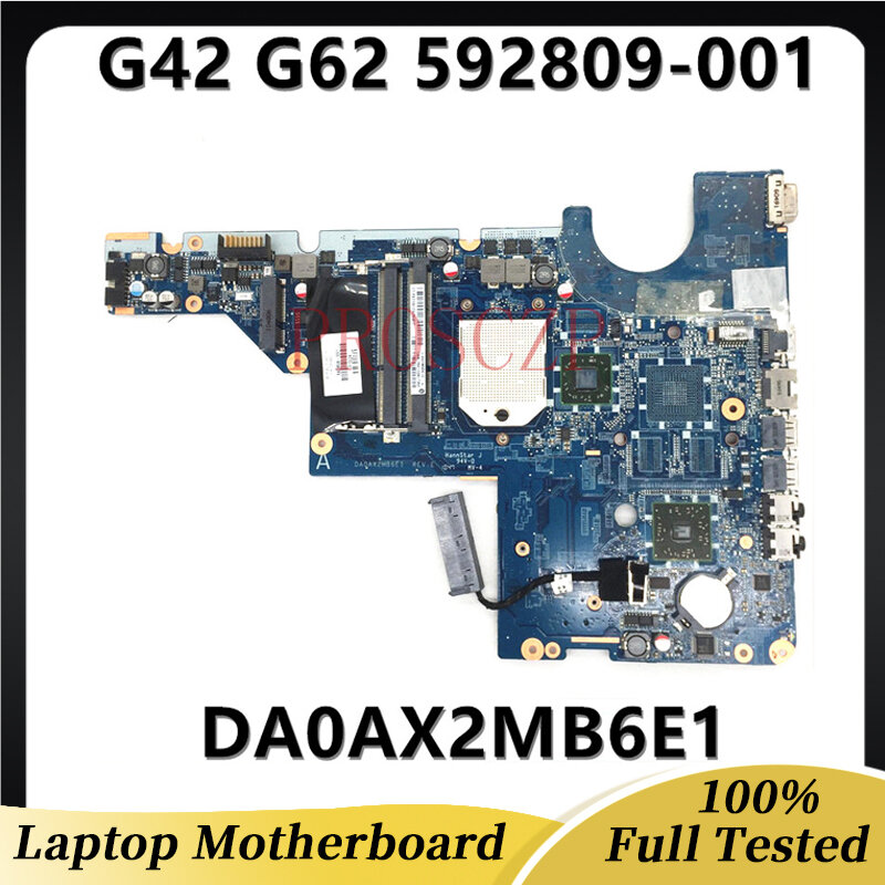 592809-001 592809-501 592809-601 HP G42 G62 CQ42 CQ62 노트북 마더 보드 DA0AX2MB6E1 REV E DDR3 100% 완전 테스트