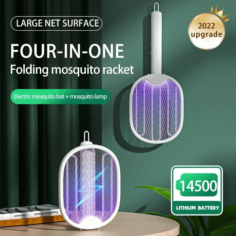 Zanzare matamosquitos eléctrico plegable, recargable por USB