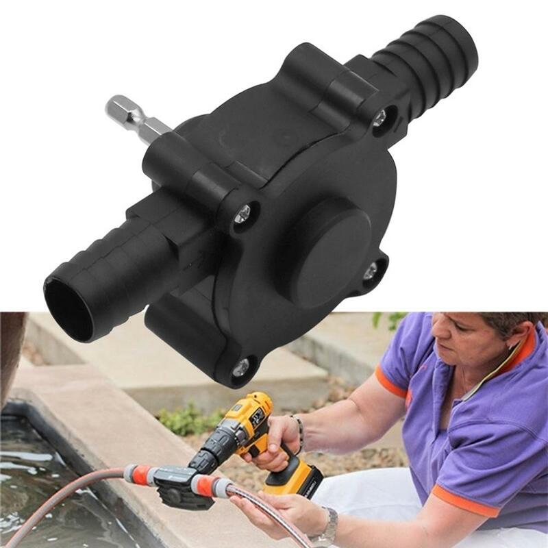 1~8PCS Car portable water pump electric drill pump self-priming delivery pump oil portable round handle heavy-duty self-priming